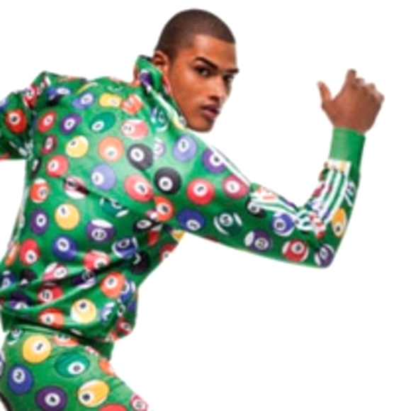 ADIDAS x JEREMY SCOTT Ltd Ed 2012 Billiards Pool Balls RARE Track Jacket XS  36" - Picture 3 of 16
